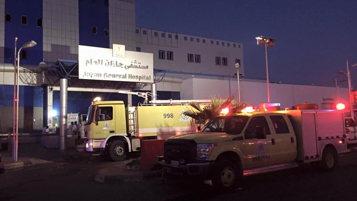 حريق في مشفى جازان يخلف 25 قتيل
