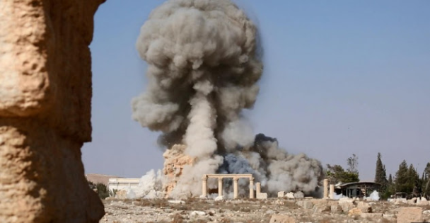 تنظيم داعش يدمر معبد اثري في تدمر